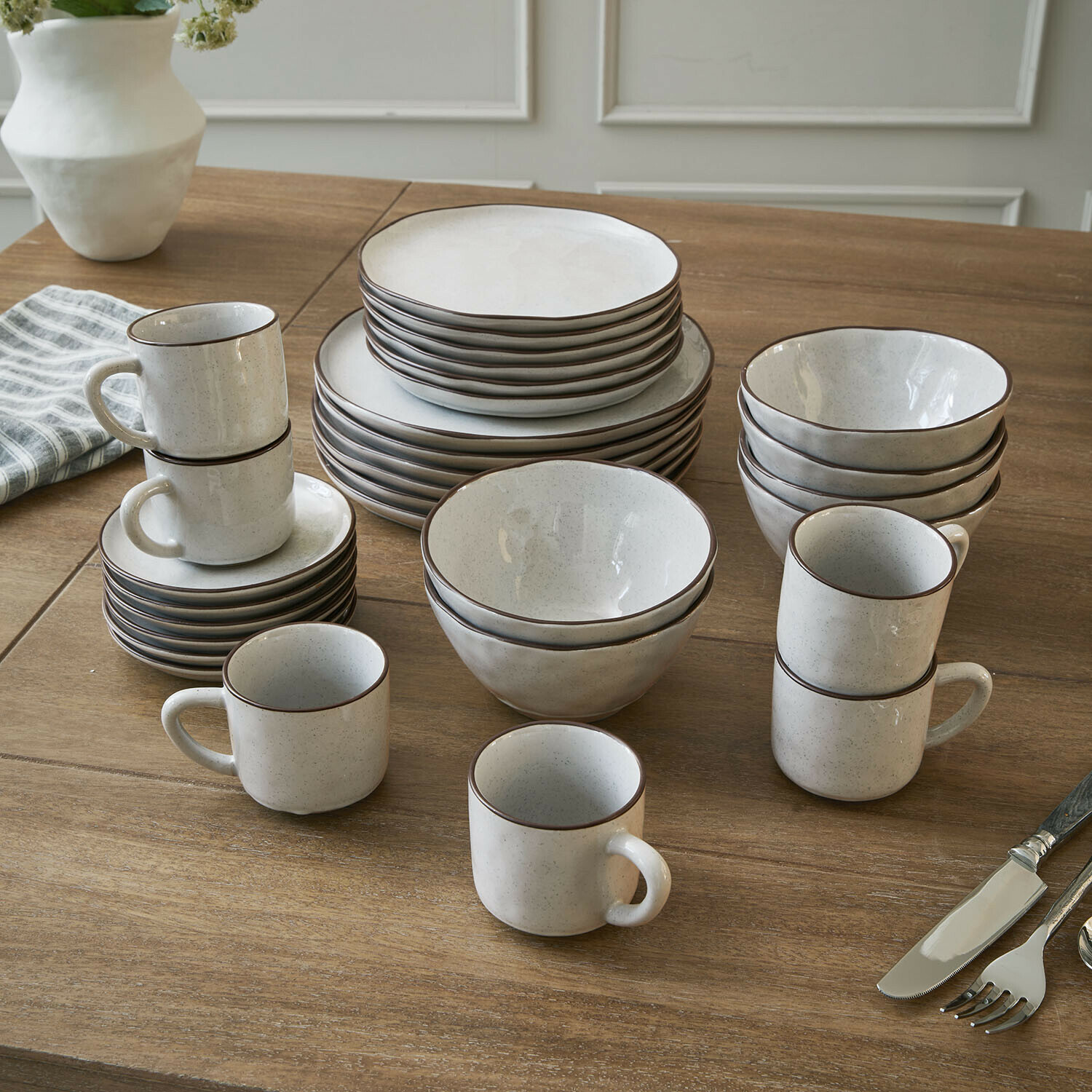Set de 30 piezas de vajilla Biarré