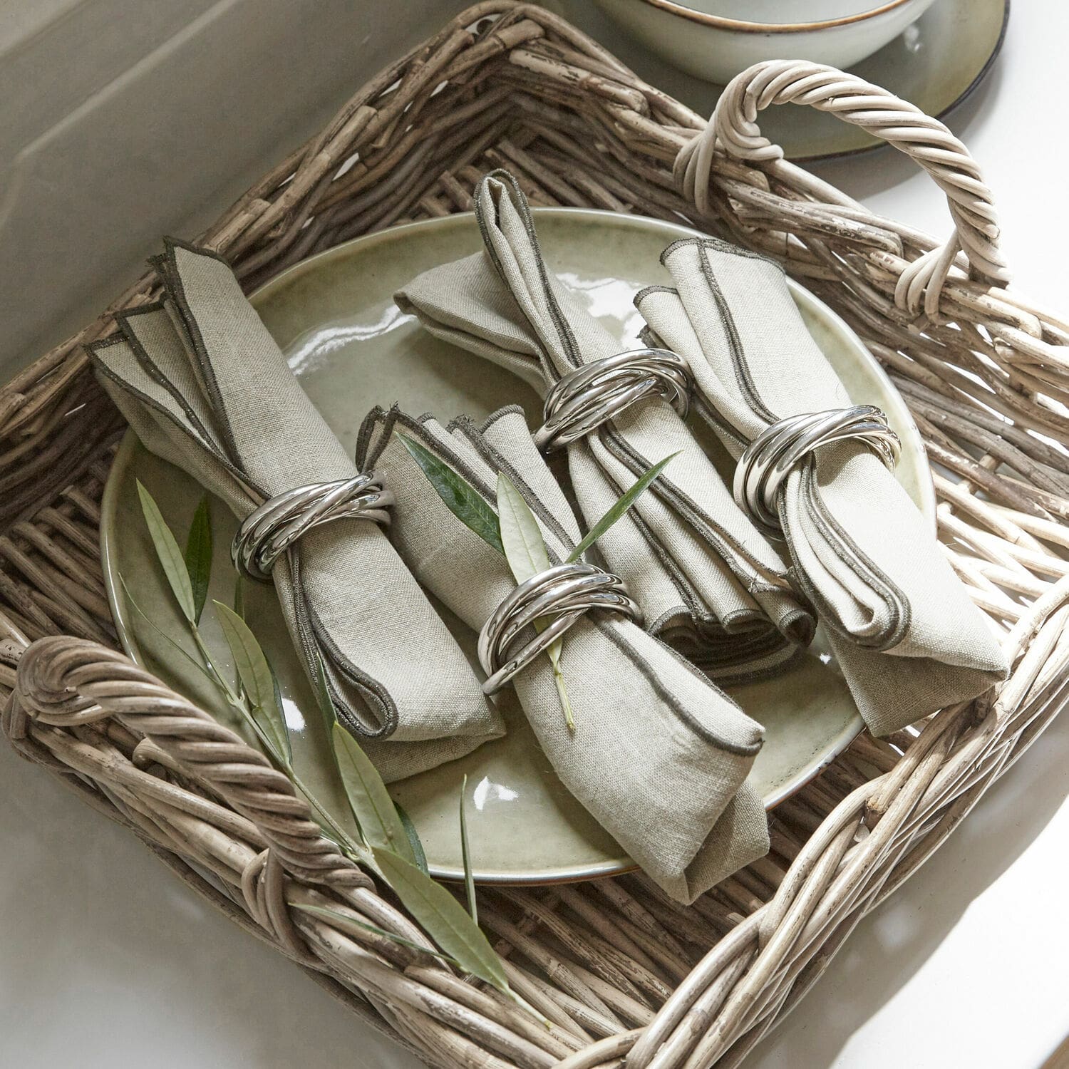 Set de 4 servilleteros Limche