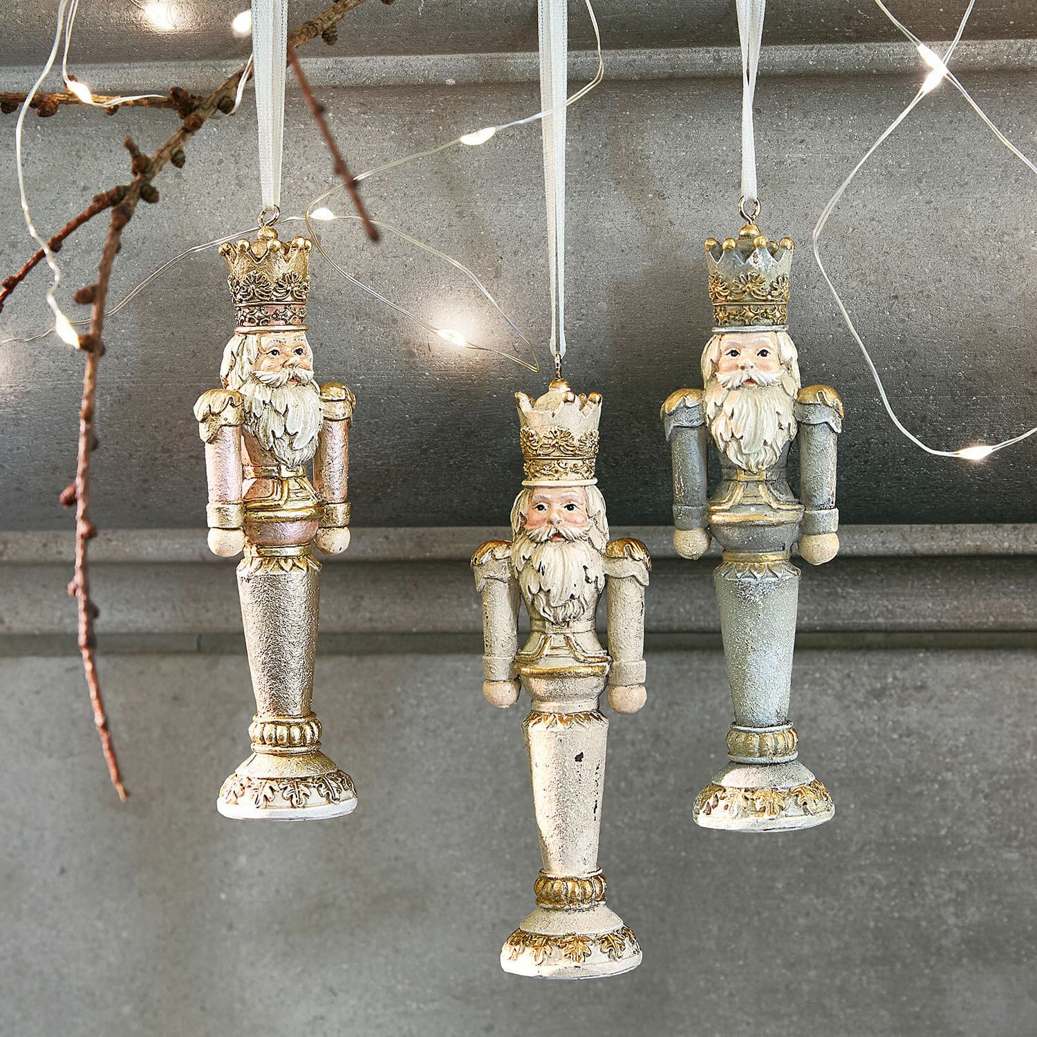 Set de 3 colgantes Niquel