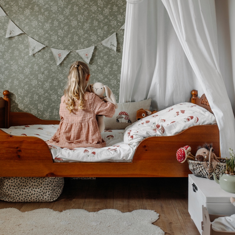 Un cuarto infantil lleno de magia del bosque