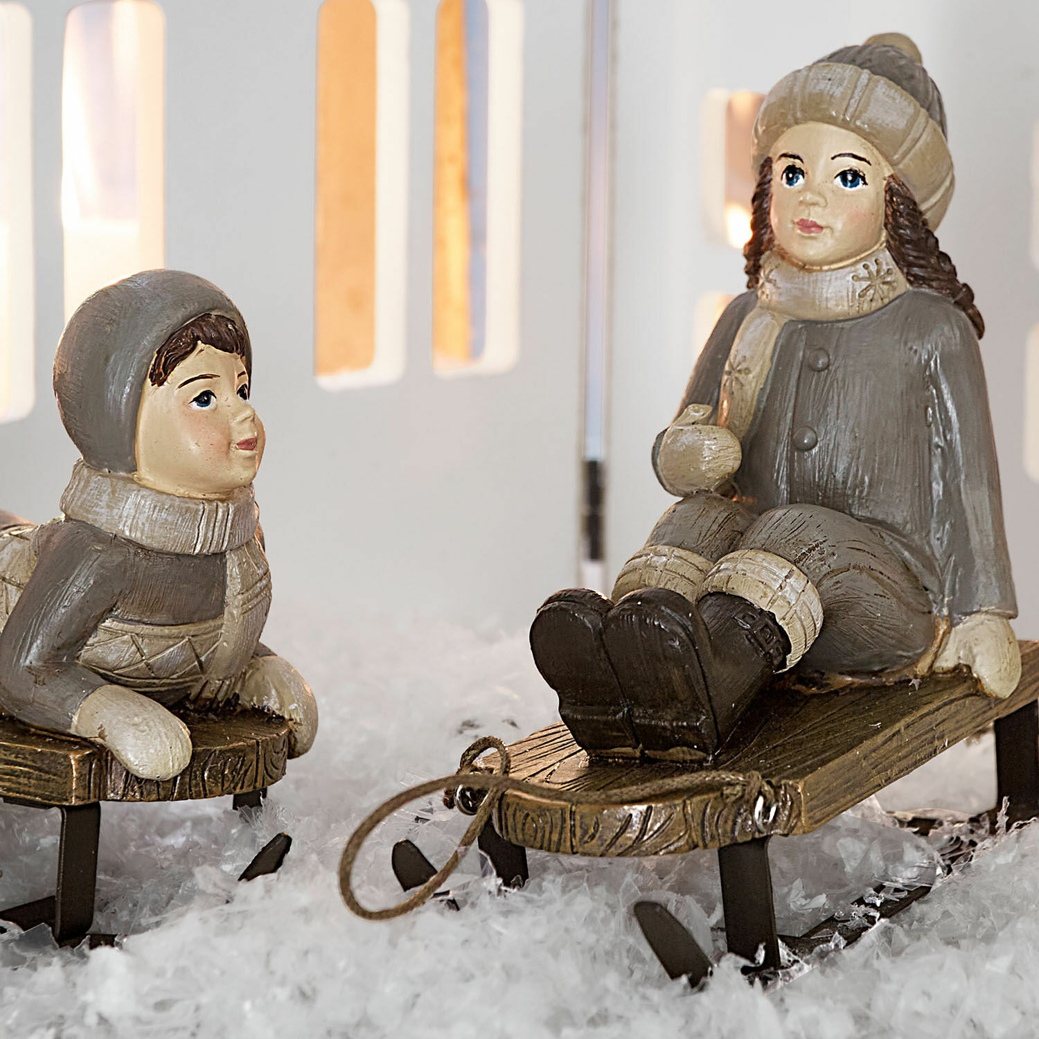 Set de 2 figuras decorativas Xavienne