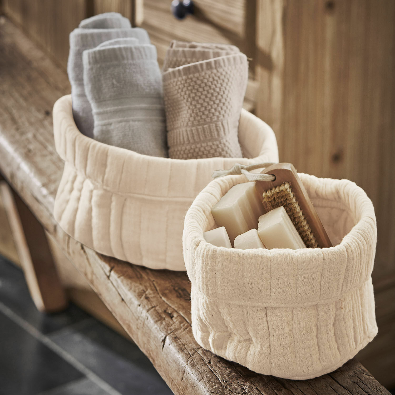 Set de 2 cestas Huillé