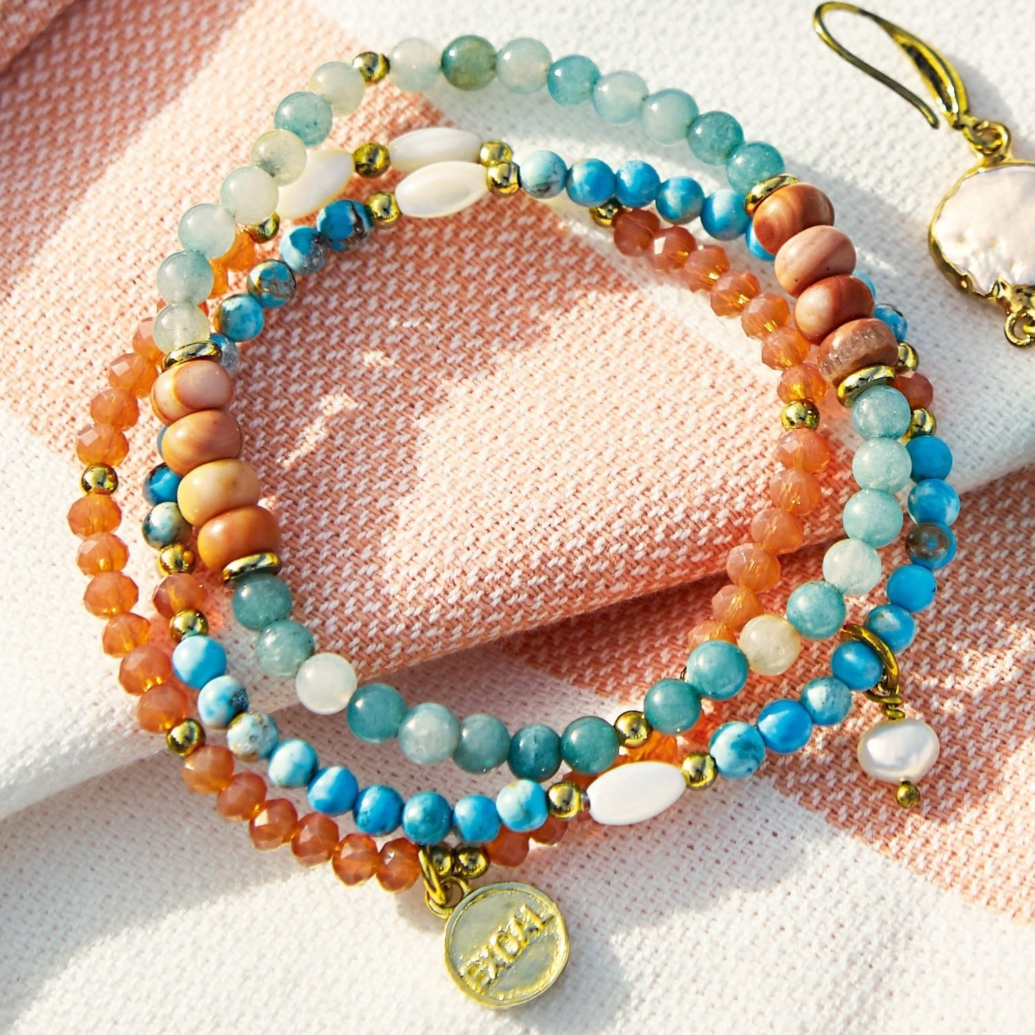 Set de 3 pulseras Pía