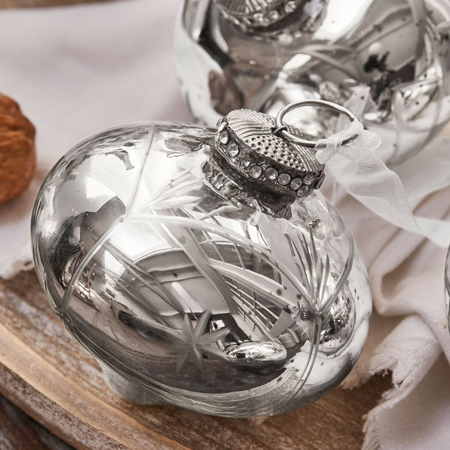 Set de 6 adornos navideños Cheshire