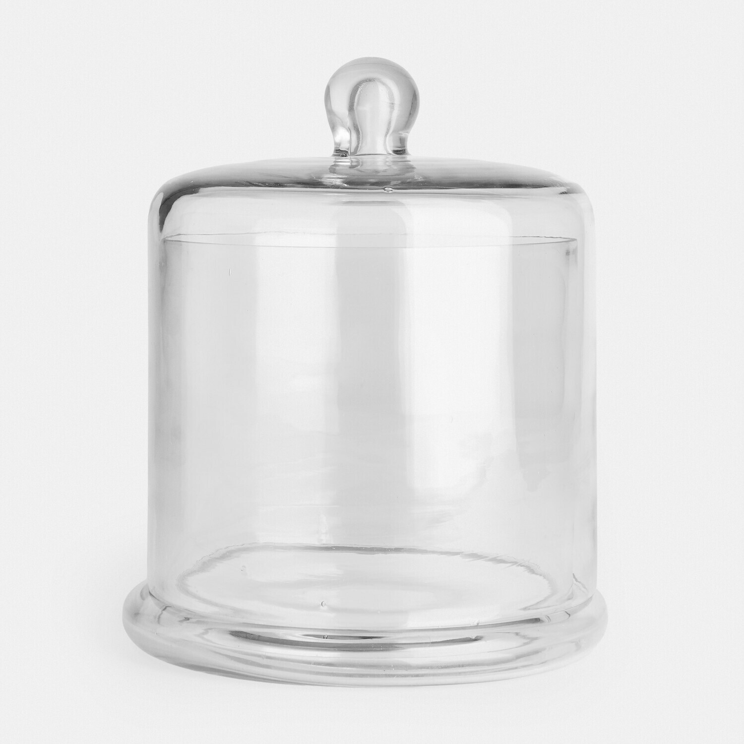 Campana de cristal Aislora Campana de vidrio transparente con asa, ideal para almacenamiento y decoración en cocina