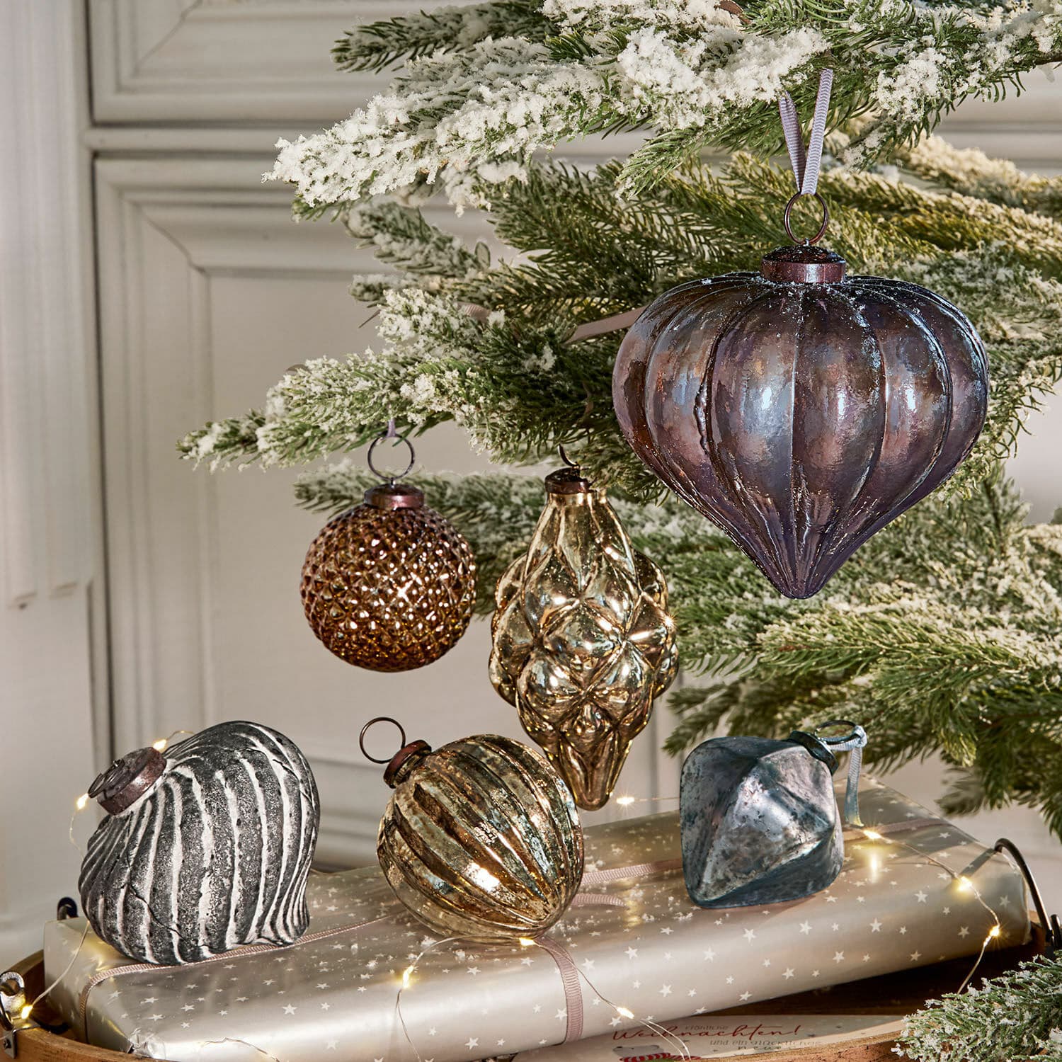 Set de 6 adornos navideños Alva