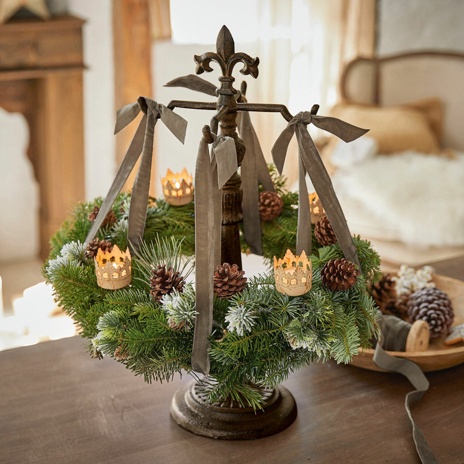 Set de 4 portavelas para clavar Groisy