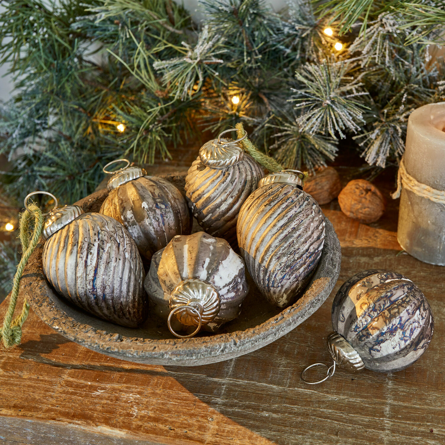 Set de 6 adornos navideños Miras