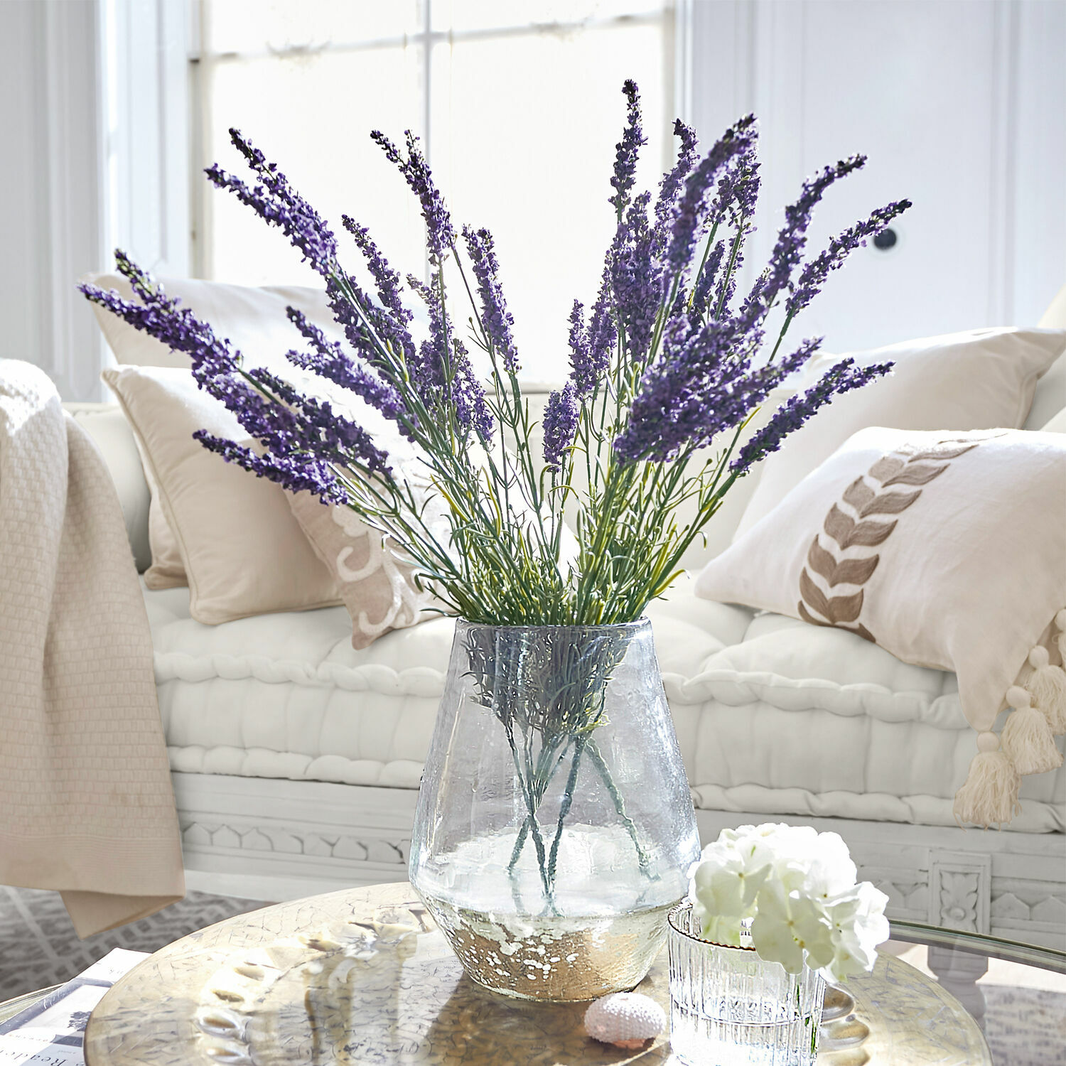 Set de 6 flores decorativas Lavender
