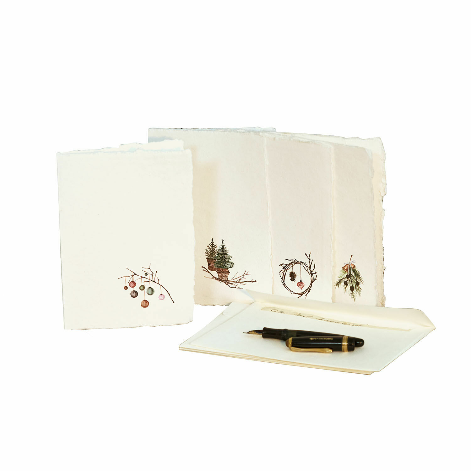 Set de 4 tarjetas de felicitación Velorine
