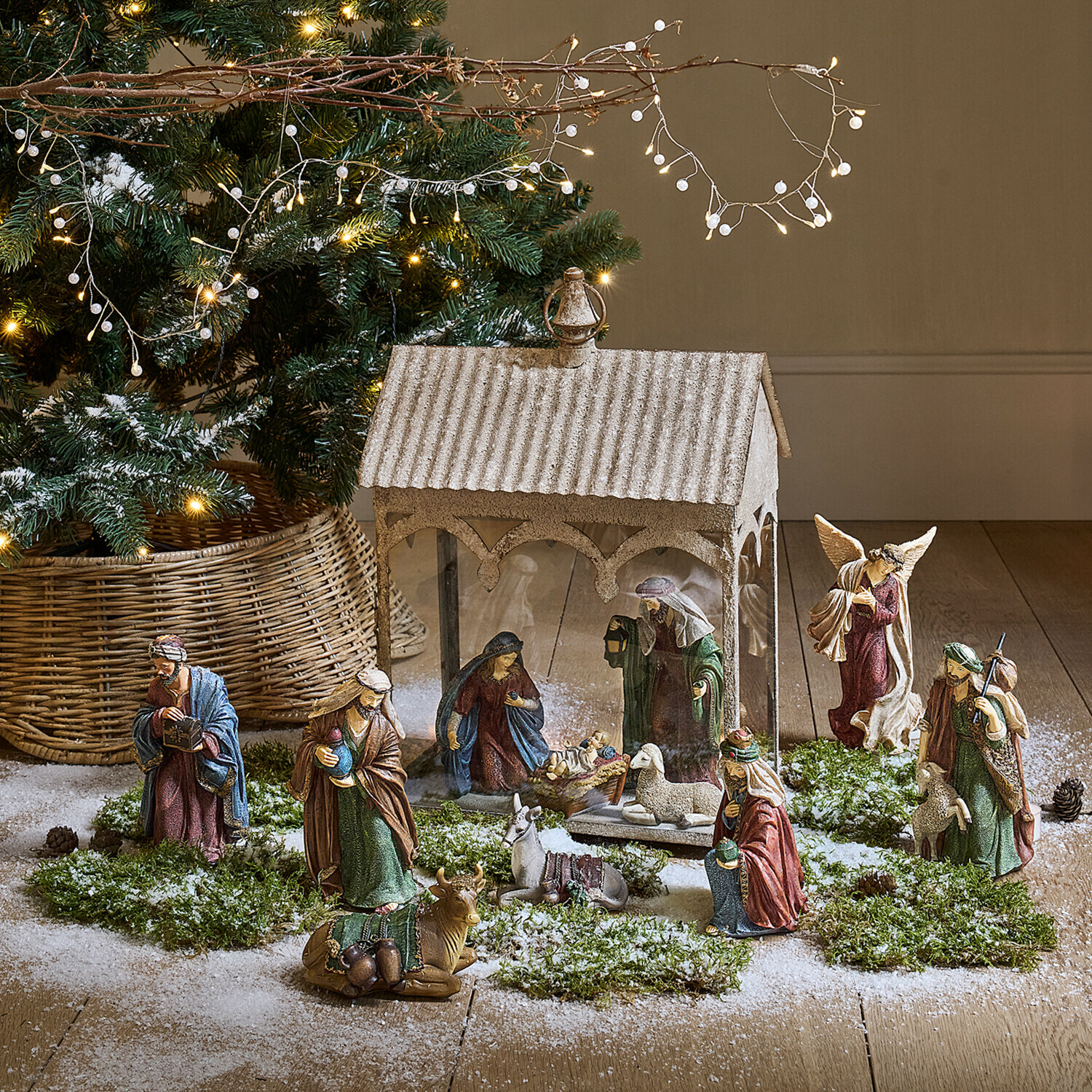 Juego de 12 figuritas de cuna Christi