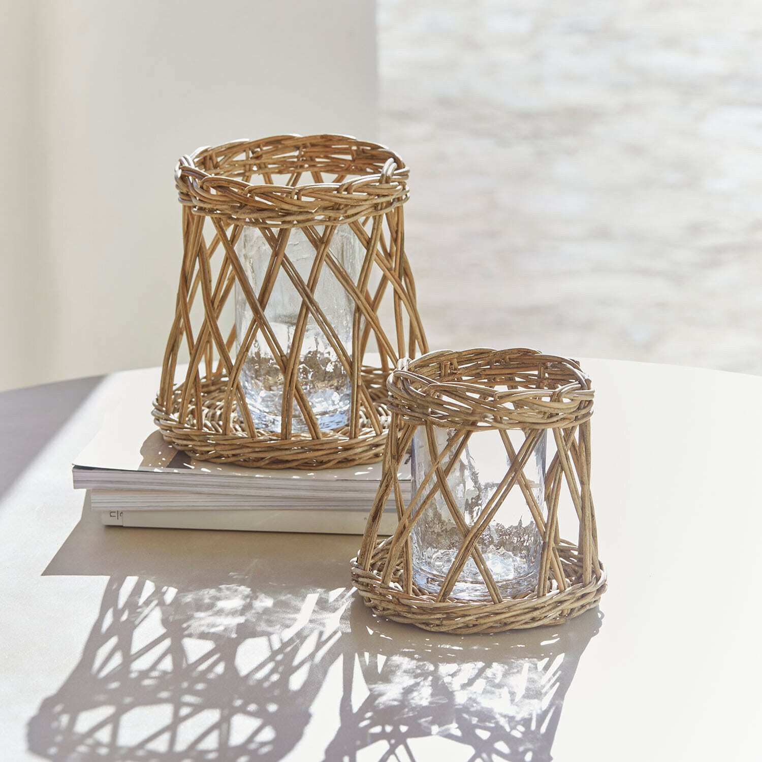 Set de 2 portavelas Melari