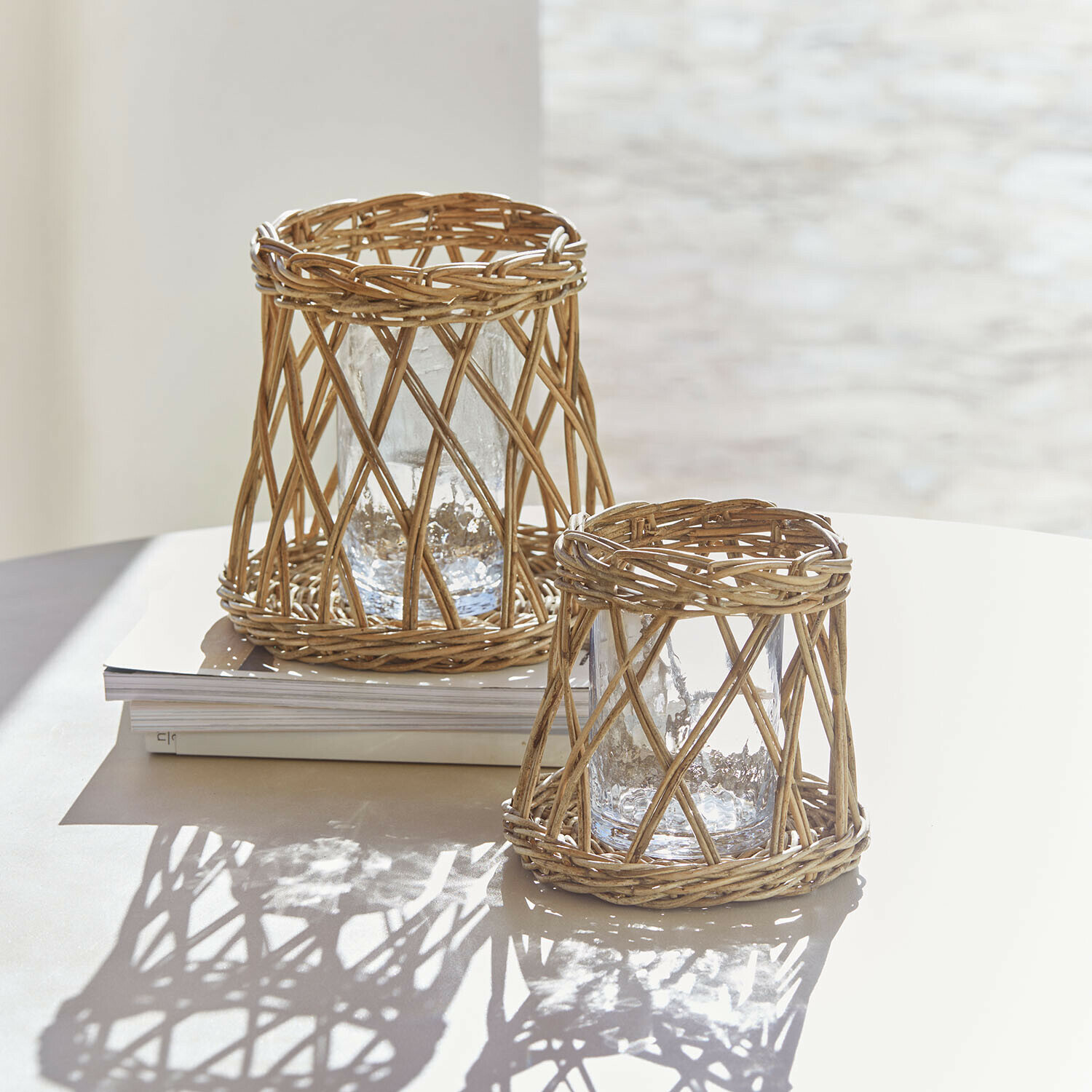 Set de 2 portavelas Melari