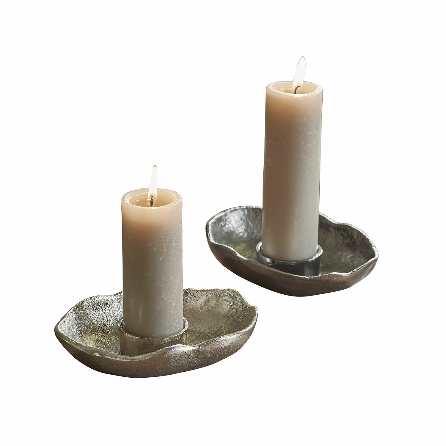 Set de 2 portavelas para velas de té Quilvano