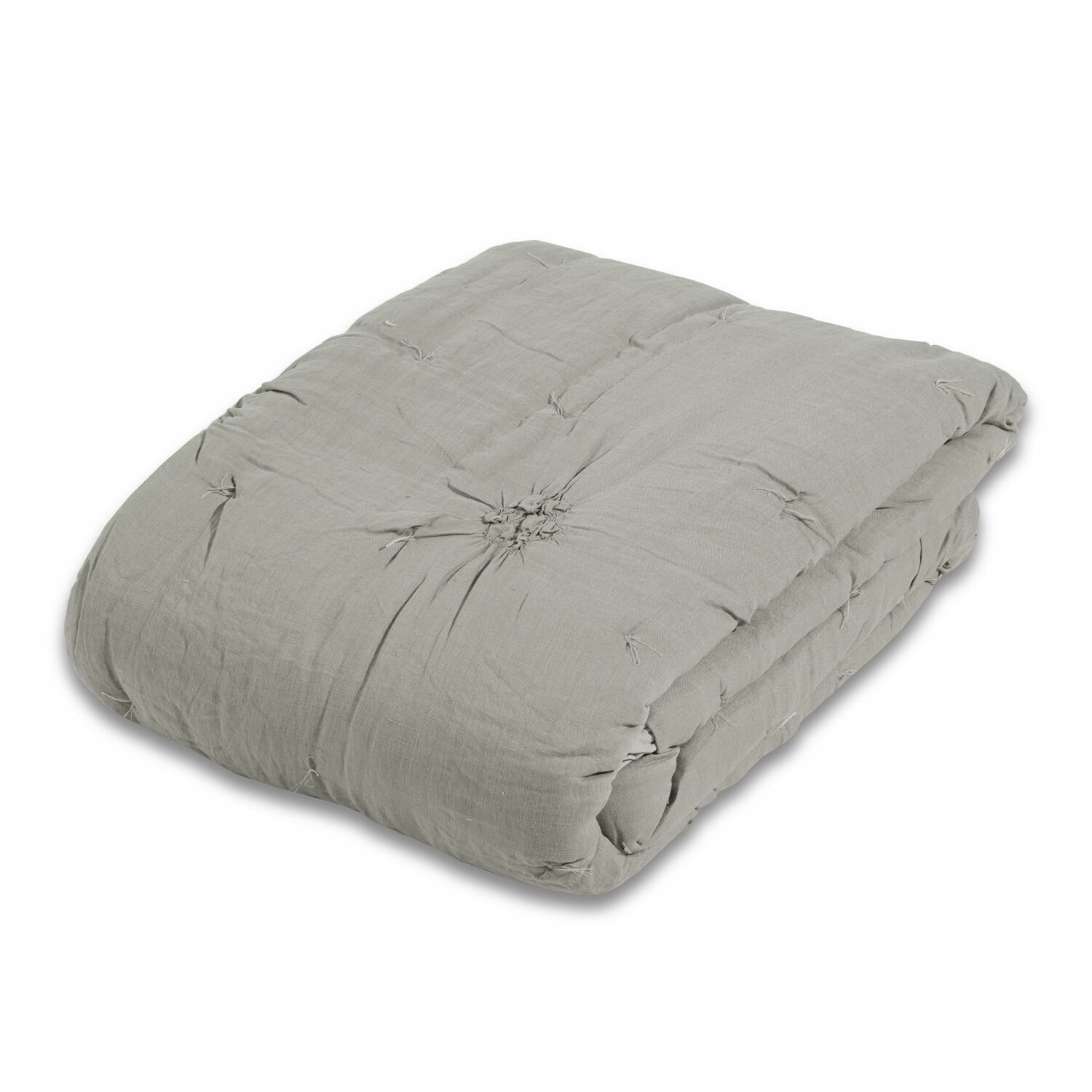 Edredón acolchado gris crema de material suave, manta cómoda para dormitorio