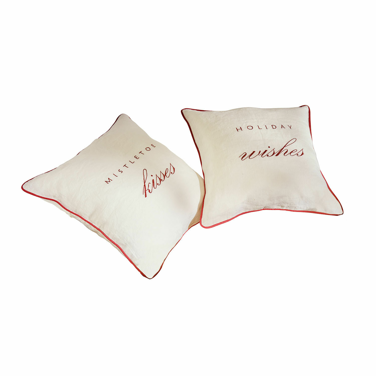 Set de 2 fundas de cojín Mistletoe kisses