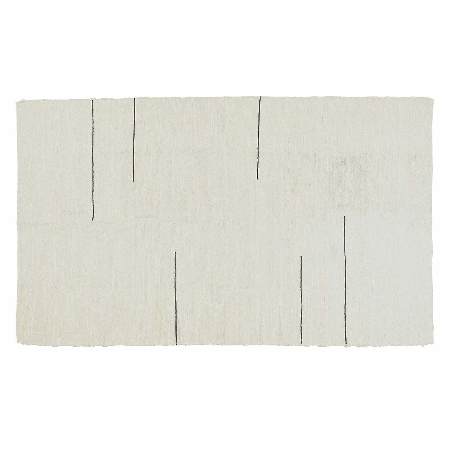 Alfombra Avatele Alfombra beige con finas líneas negras, material natural, diseño moderno y minimalista