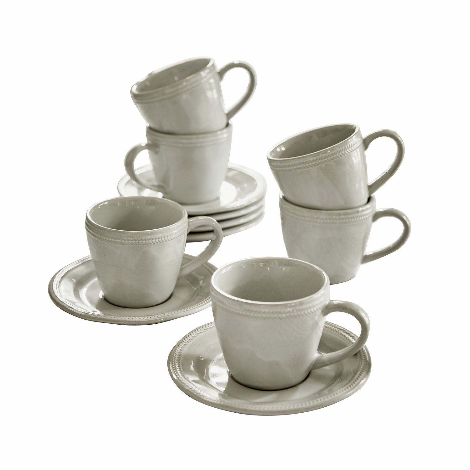 Set de 6 tazas y platillos Norrvik