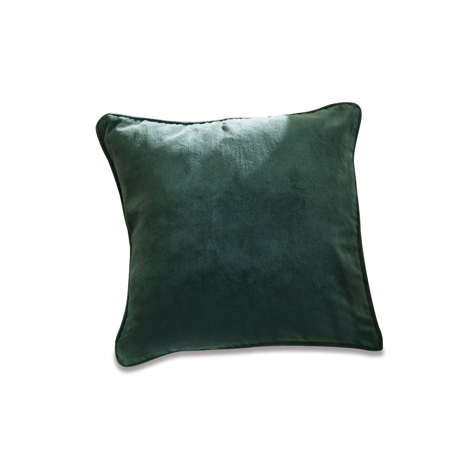 Funda de cojín Gany Cojín decorativo verde de terciopelo suave, elegante y cómodo para interiores