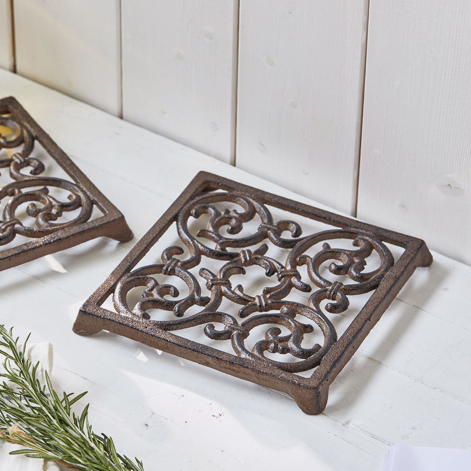 Set de 2 soportes de hierro Plesnois