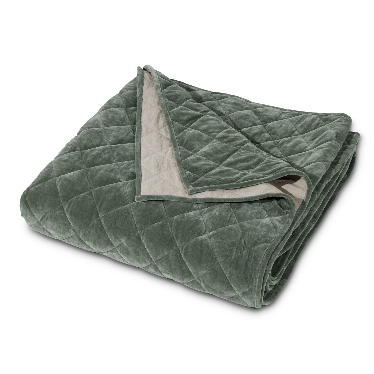verde Manta acolchada verde de material suave, ideal para decoración y confort en el hogar