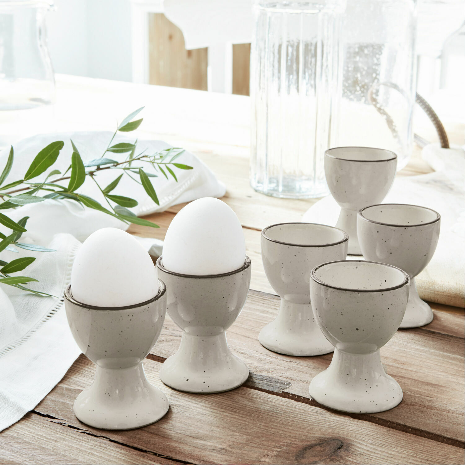 Set de 6 hueveras Biarré