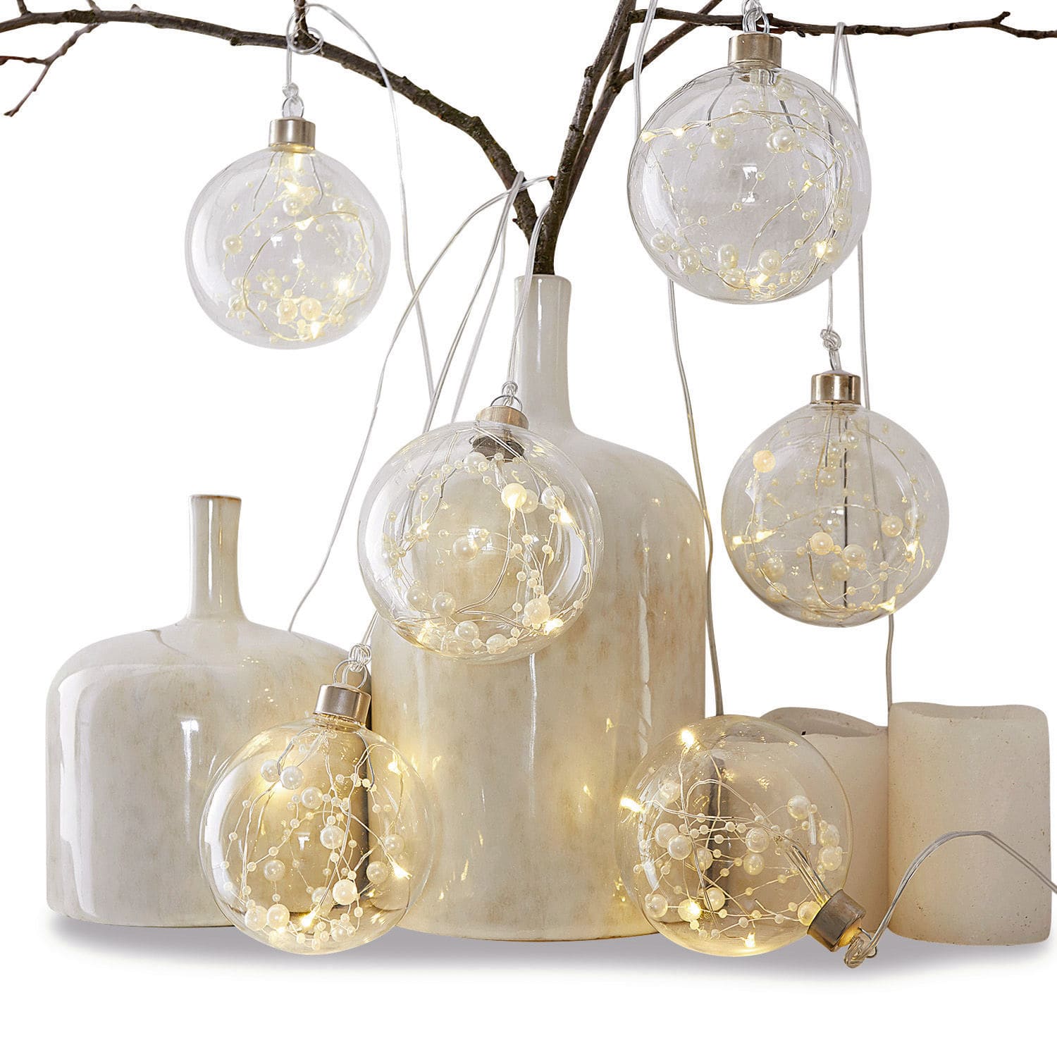 Set de 6 adornos navideños Gisella