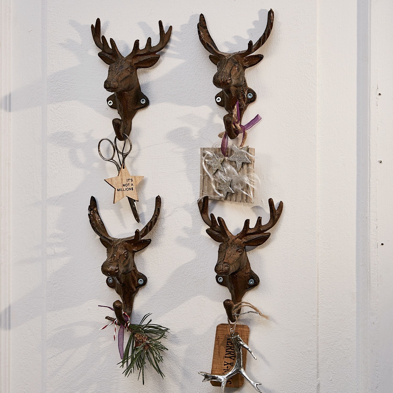 Set de 4 ganchos Deer