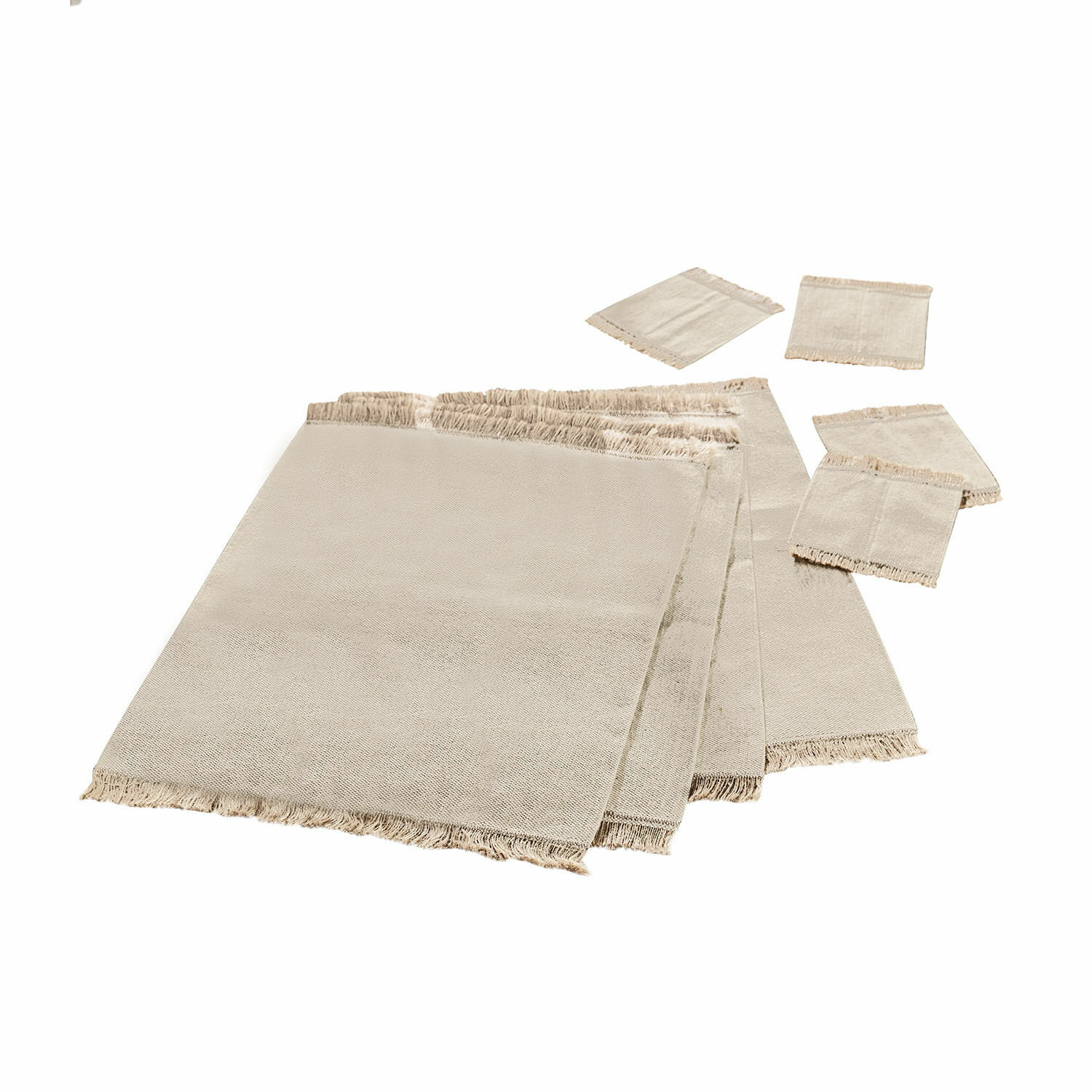 Juego de 4 salvamanteles y posavasos Abitain