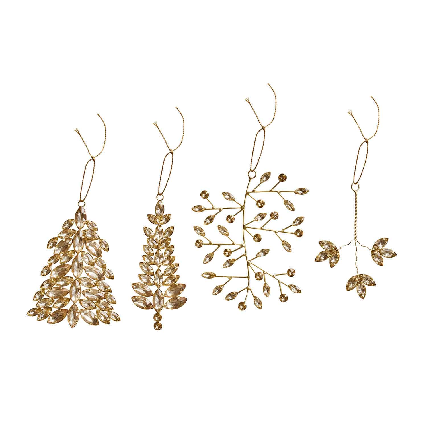 Set de 4 adornos navideños Zaniva