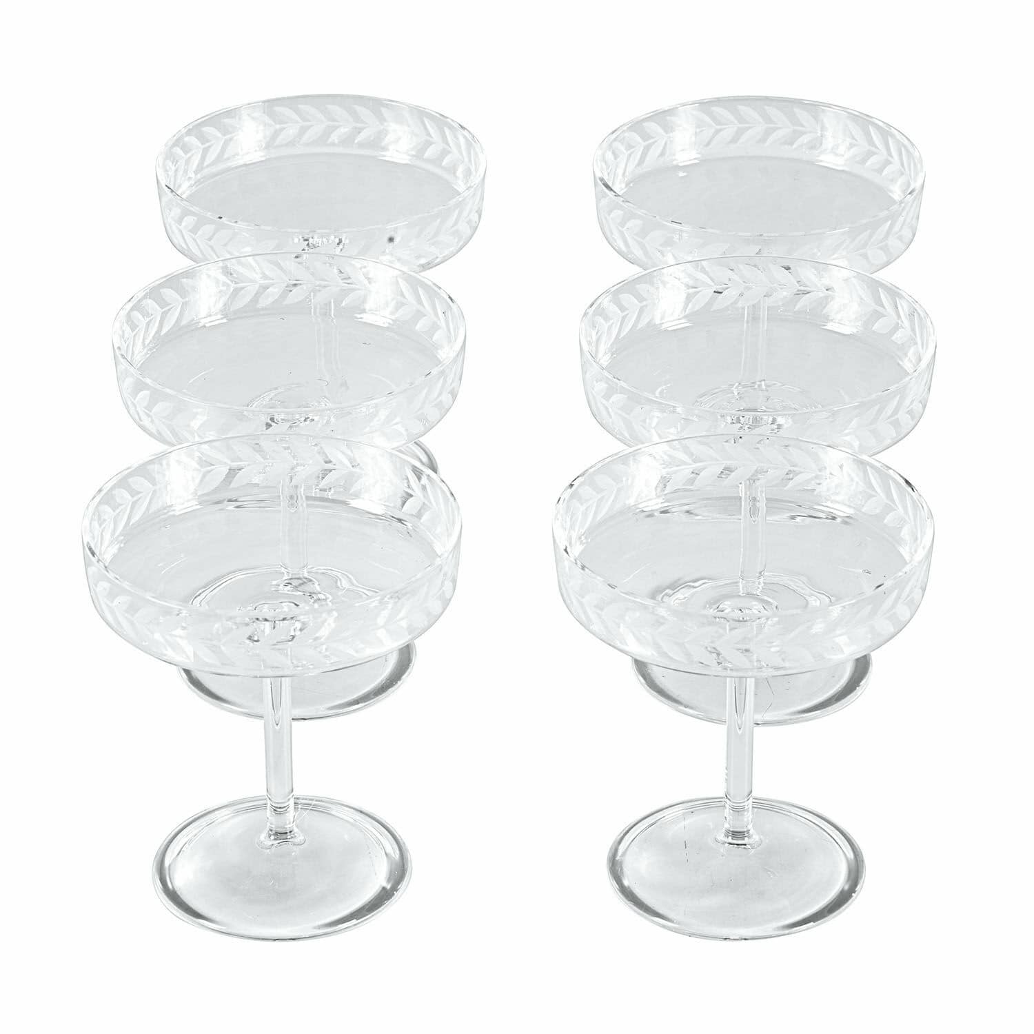 Set de 6 copas de champán Macomb