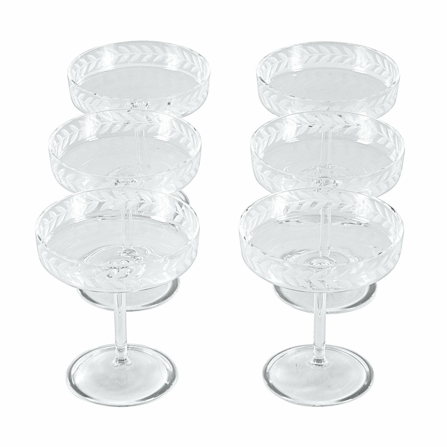 Set de 6 copas de champán Macomb