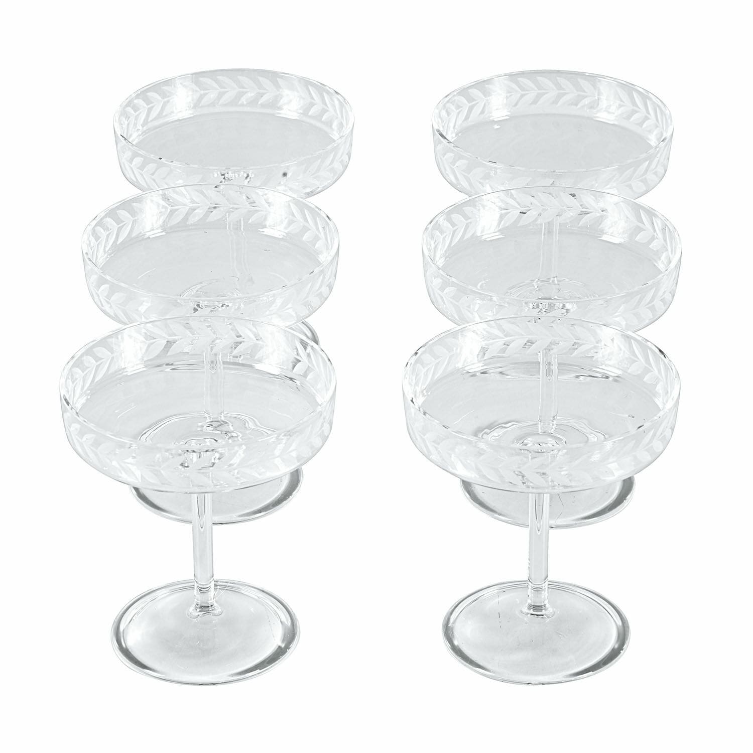 Set de 6 copas de champán Macomb