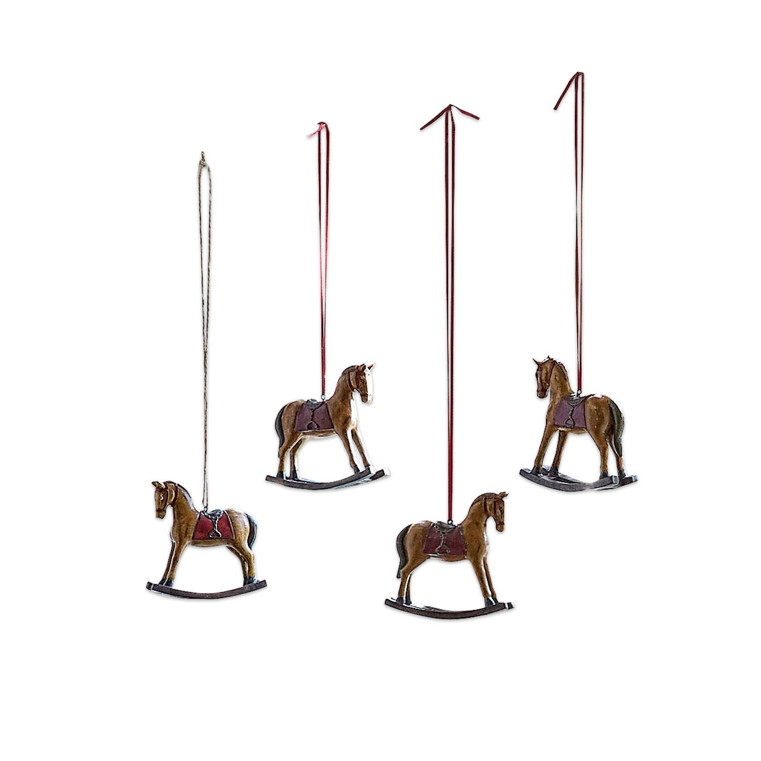 Set de 4 caballos decorativos Cory