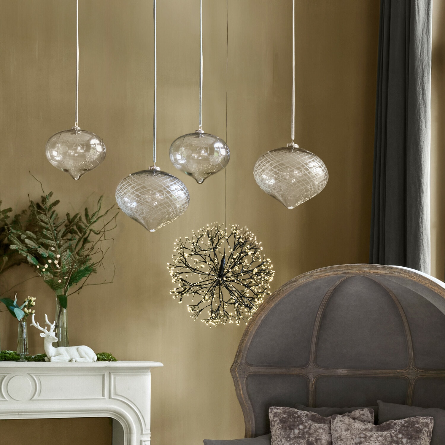 Set de 2 adornos navideños Péralise