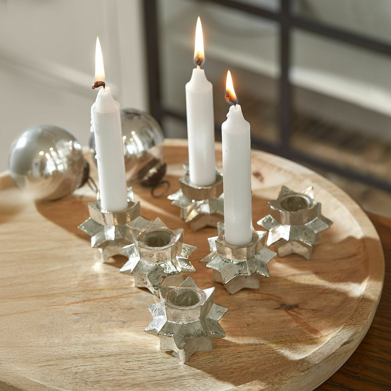 Juego de 6 candelabros Veridell