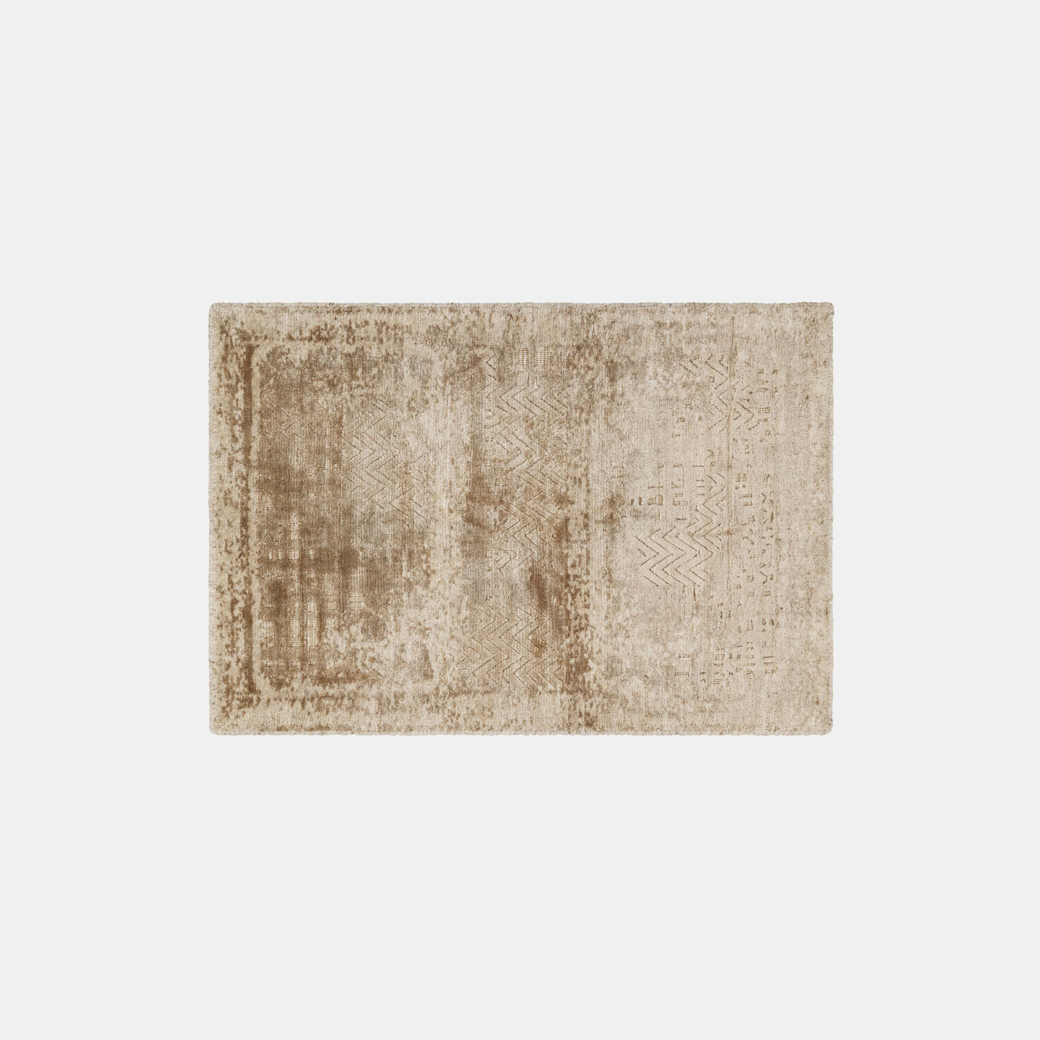 Alfombra Ashmere Alfombra beige con diseño sutil y textura suave, ideal para salón y dormitorio
