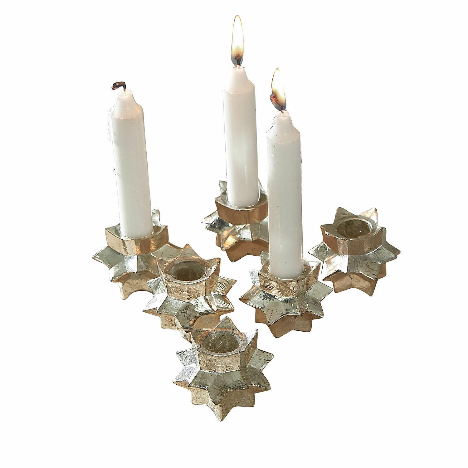 Juego de 6 candelabros Veridell