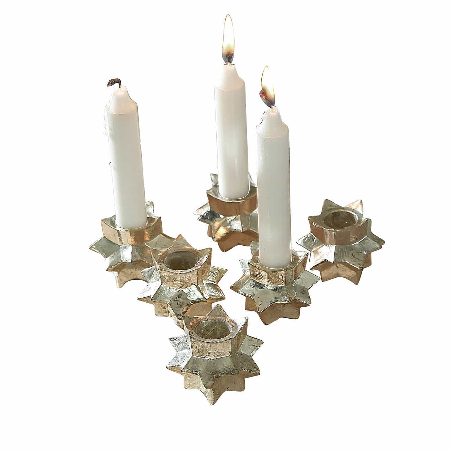 Juego de 6 candelabros Veridell