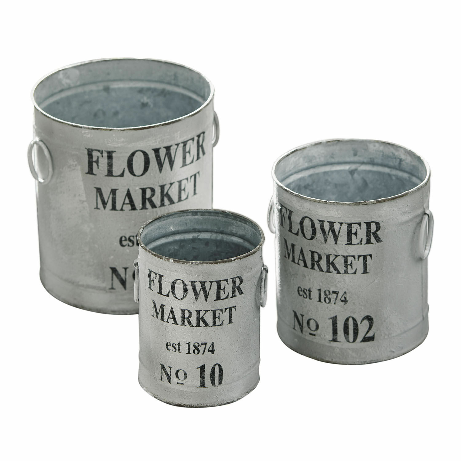 Set de 3 maceteros Flower Market