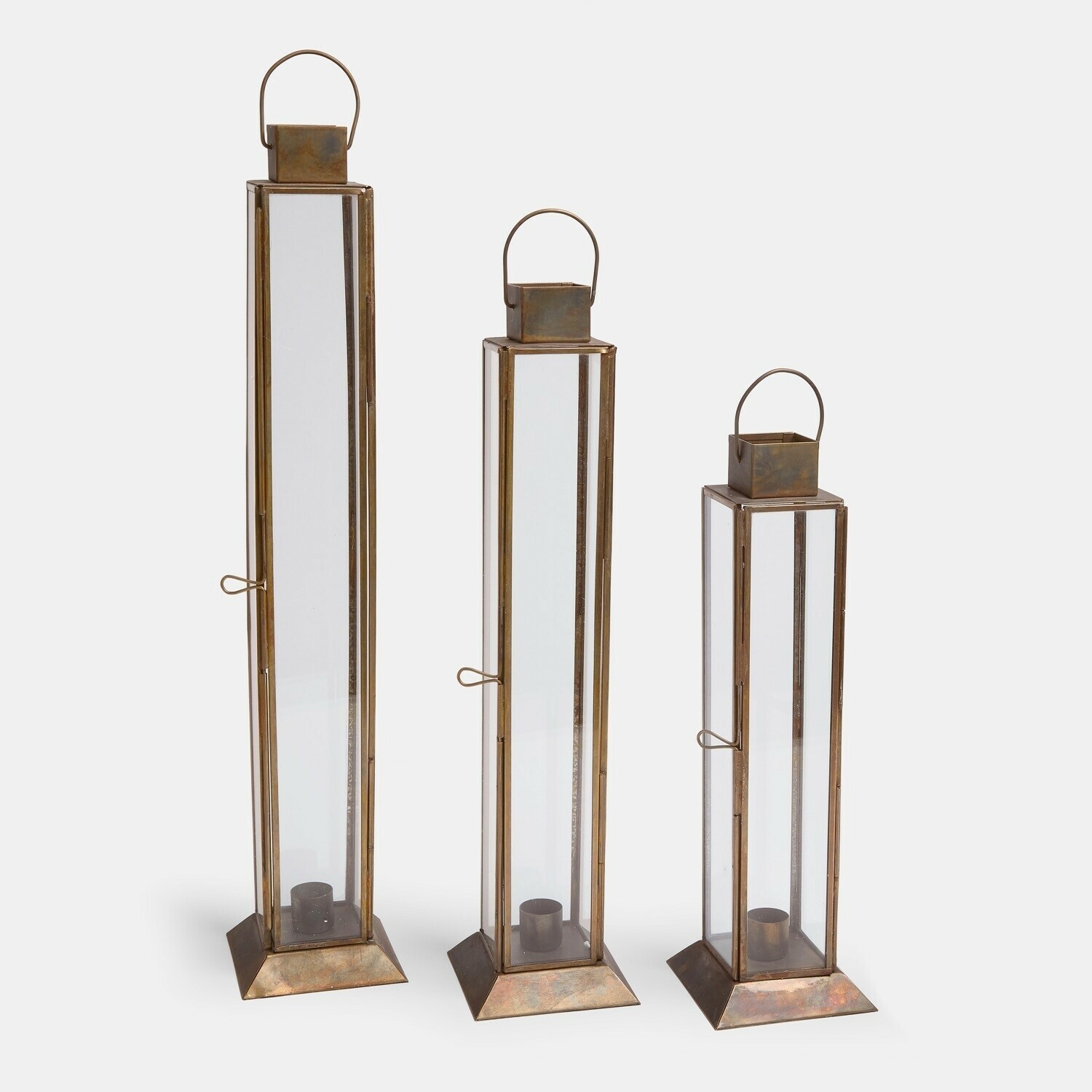Set de 3 portavelas Coppermill