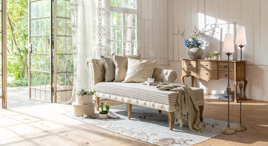 Pieza central: chaise longue