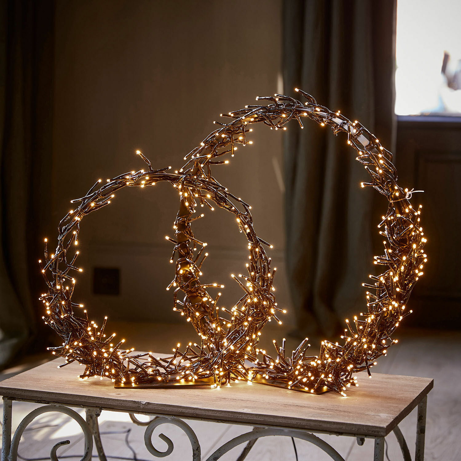Set de 2 coronas LED Nestier