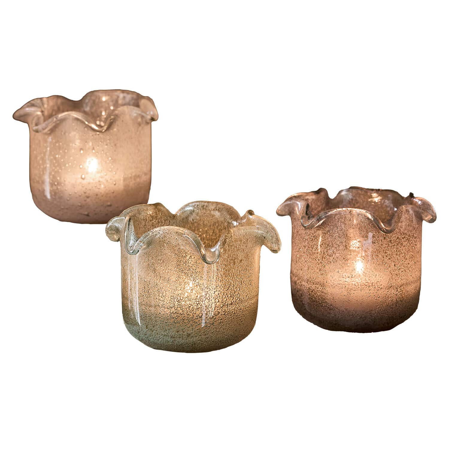 Set de 3 portavelas Venara