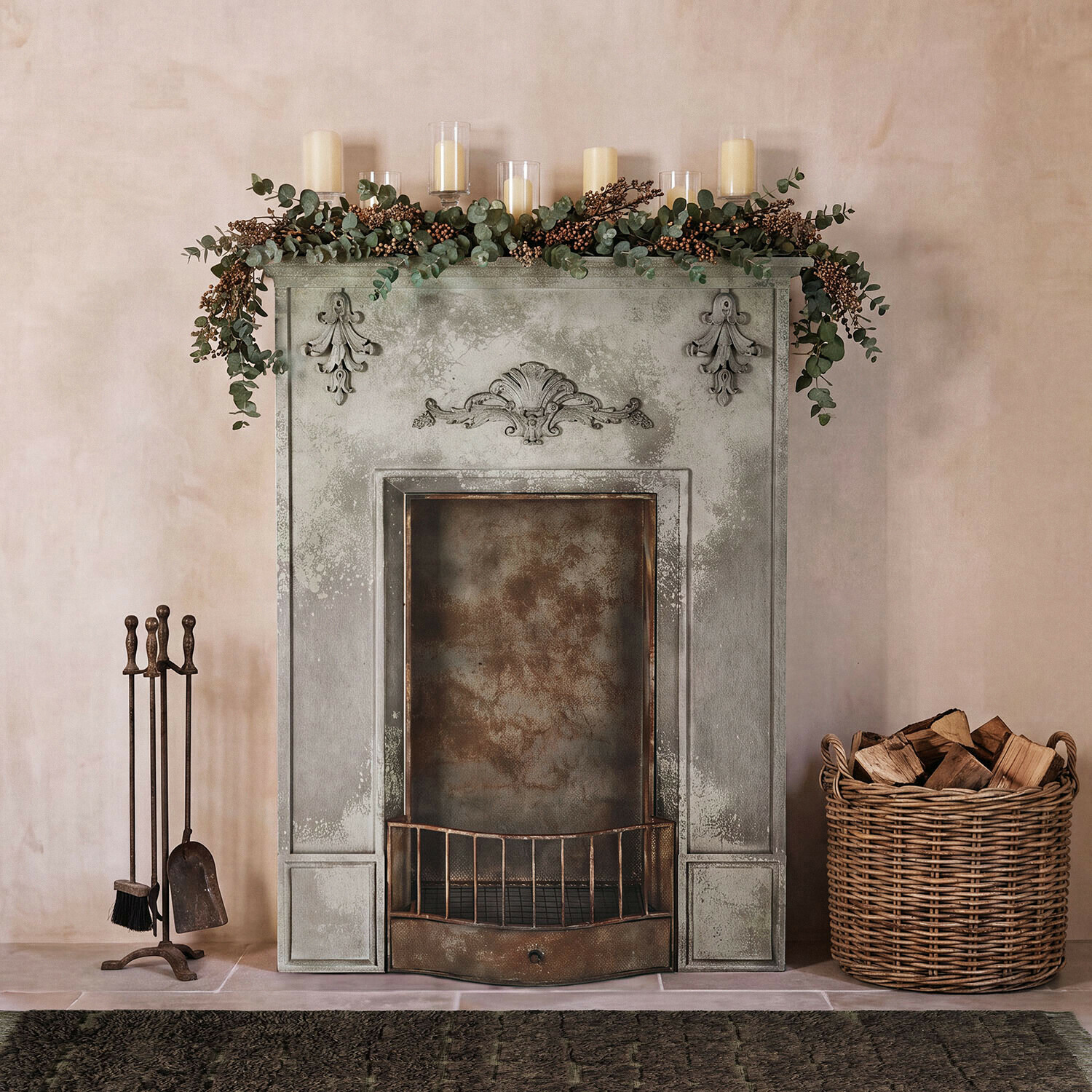 Consola de chimenea Garlève