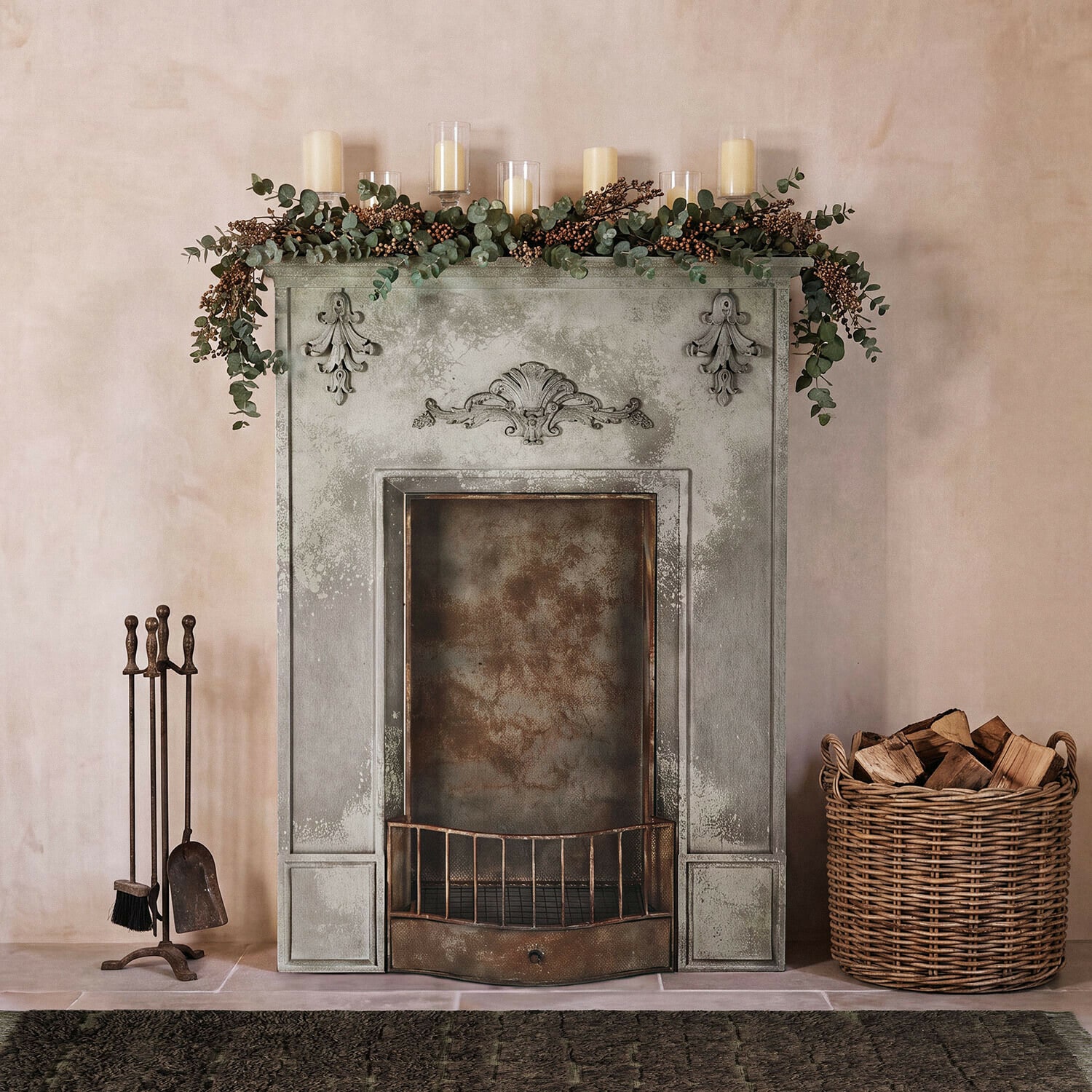 Consola de chimenea Garlève