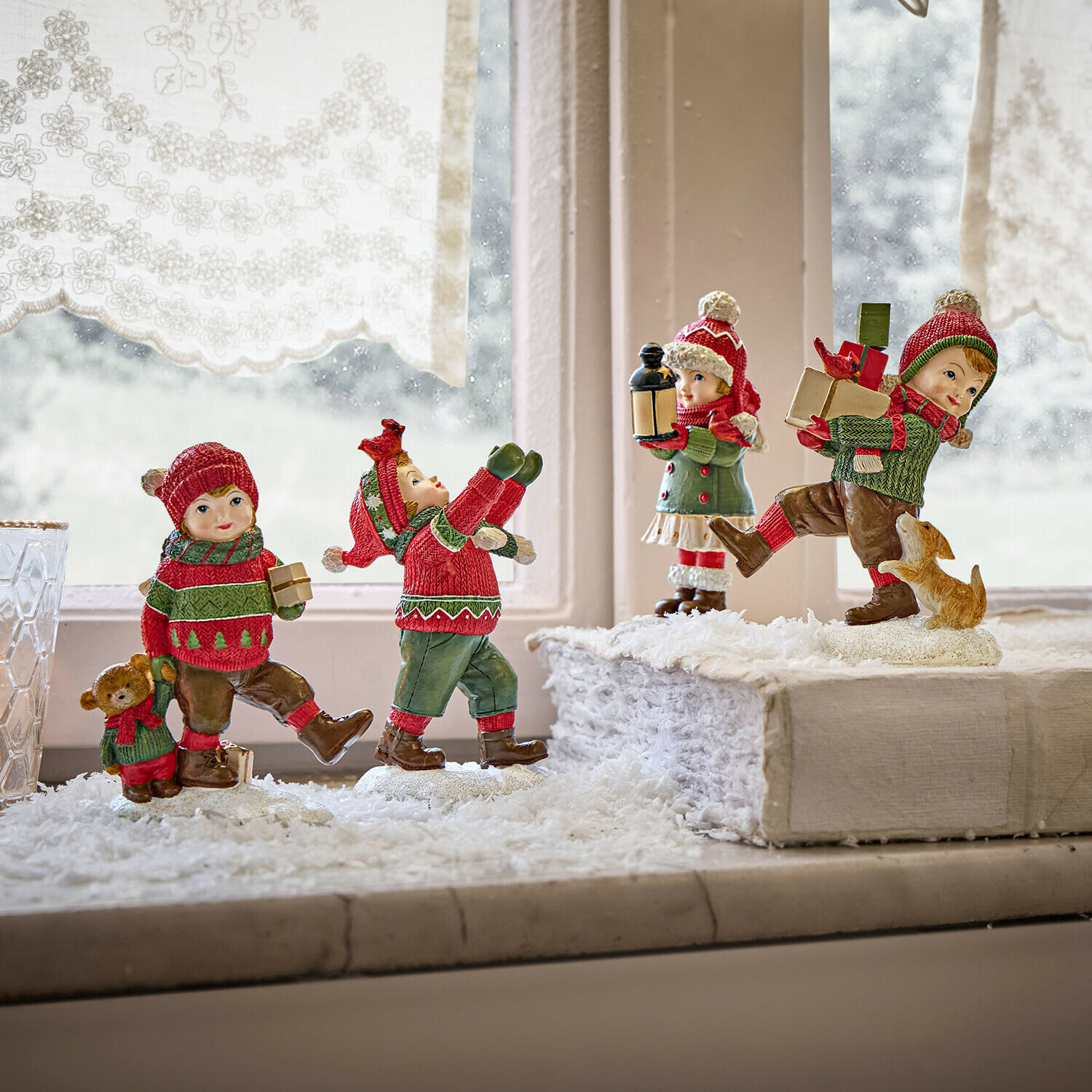 Set de 4 figuras decorativas Irenja