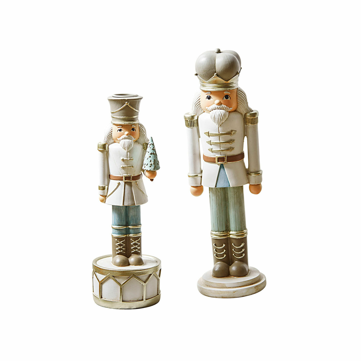 Set de 2 cascanueces decorativos con candelero Ellicott
