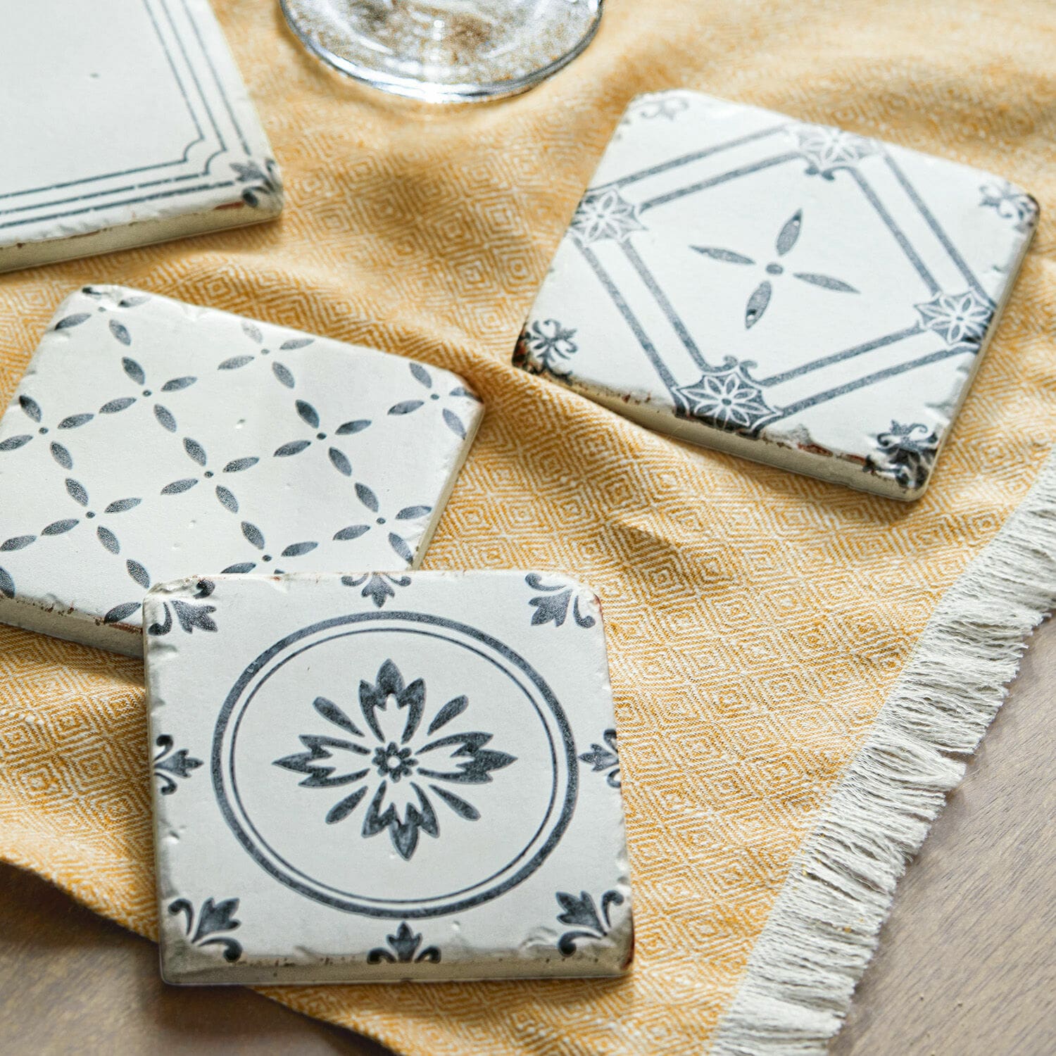 Set de 4 posavasos Emma