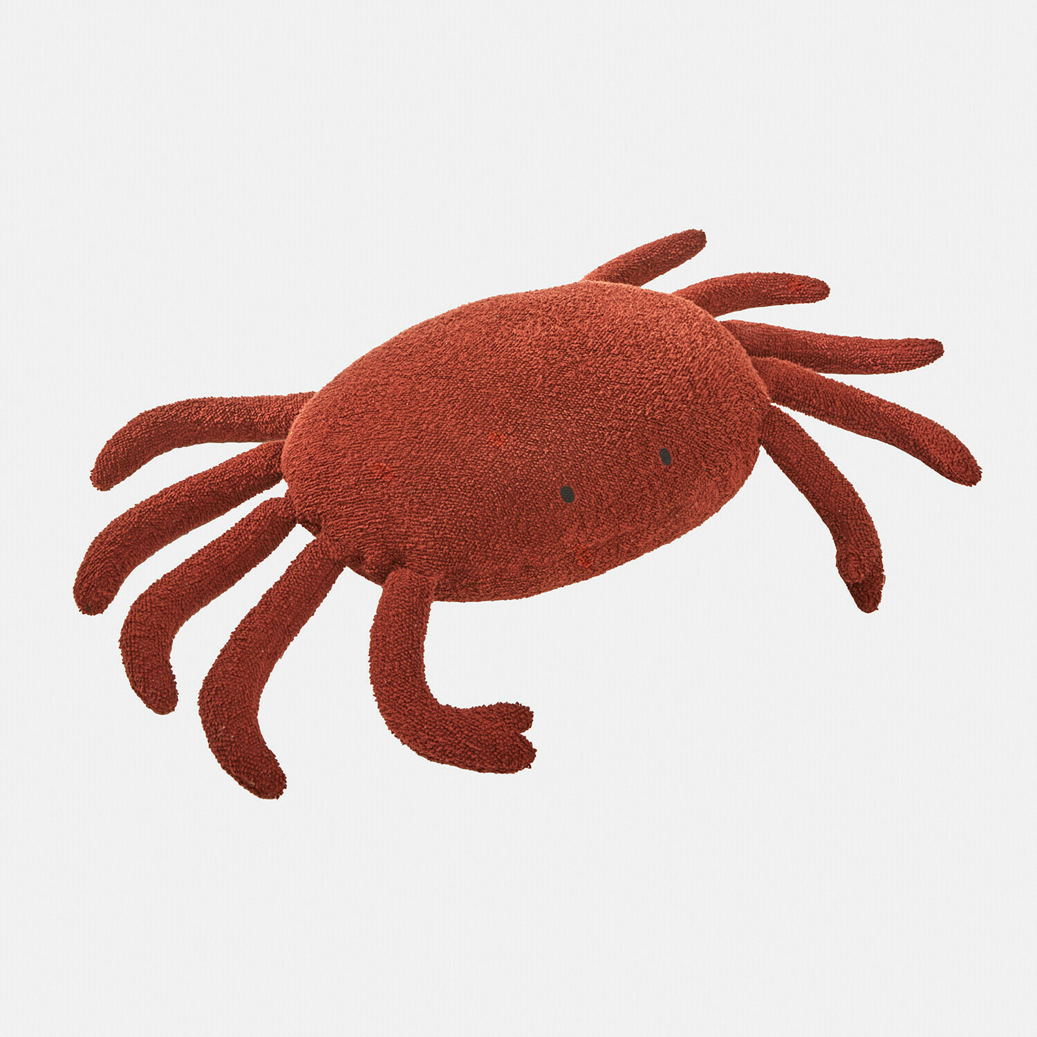 Peluche Bubbilo Cojín suave con forma de cangrejo en color rojo, decoración para habitación infantil